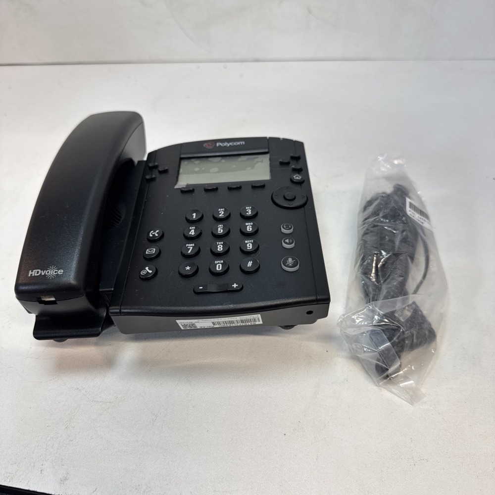 Polycom VVX 301 VoIP Phone HD Business Office Desktop 6 Line 2200-48300-025